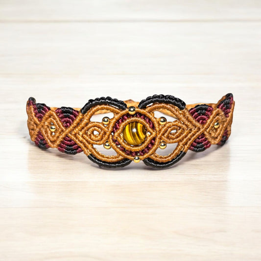 Tiger’s eye Macrame bracelet